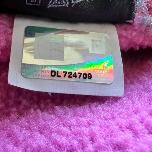 The North Face Medium or Small Pink Fleece Zip Lightweight Jacket Gray Trim - Picture 6 of 7